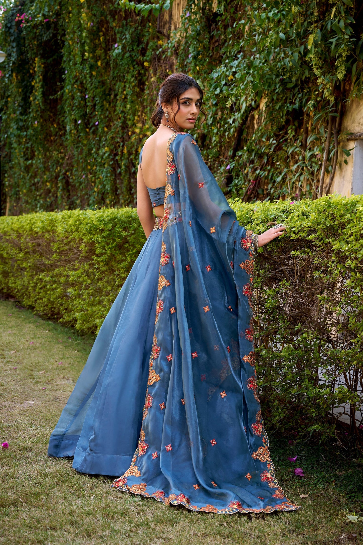 WEDDING SPECIAL CHANDA SILK SEQUINS AND THREAD EMBROIDERED LEHENGA CHOLI WITH DUPATTA (TT05)