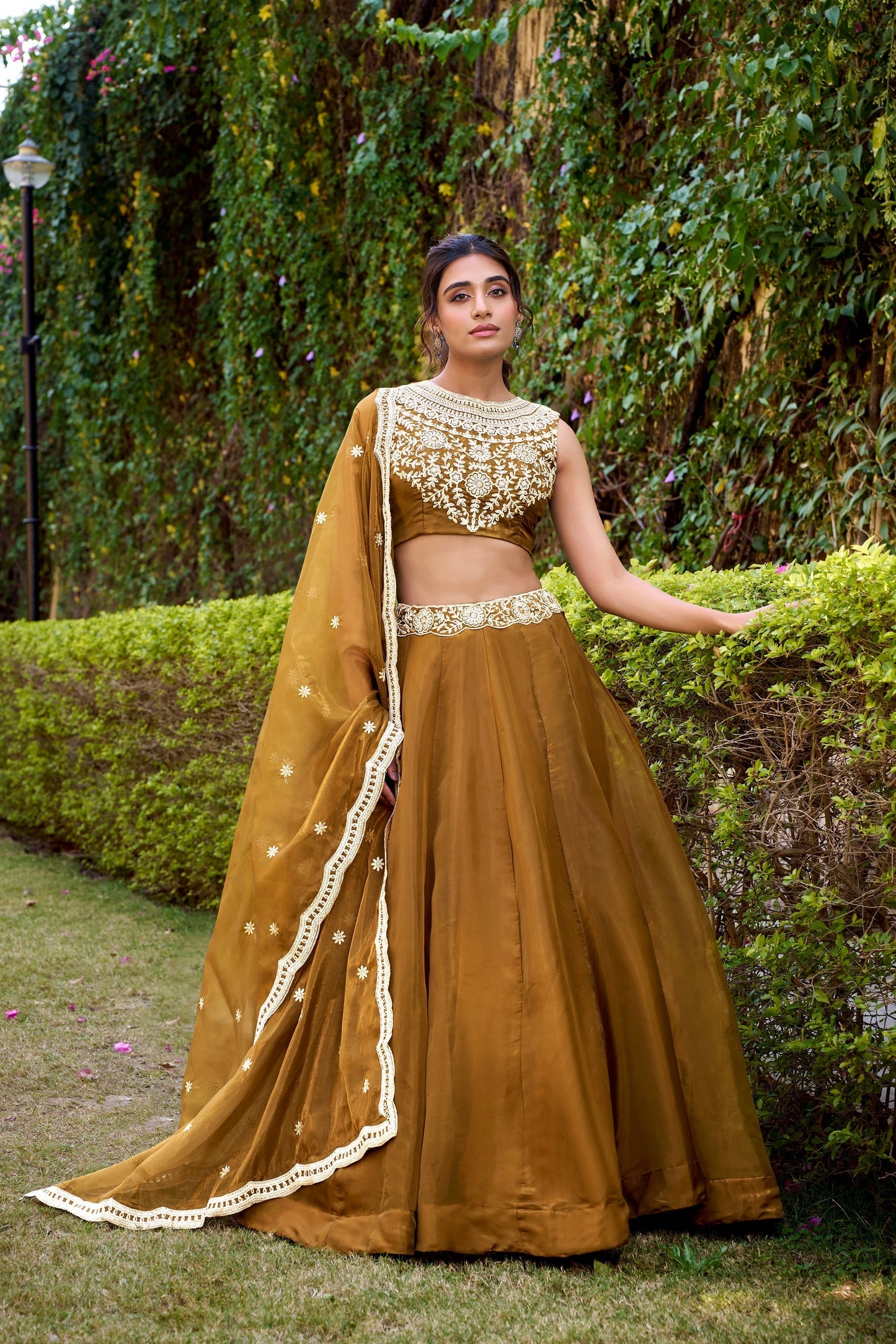 WEDDING SPECIAL CHANDA SILK SEQUINS AND THREAD EMBROIDERED LEHENGA CHOLI WITH DUPATTA (TT07)
