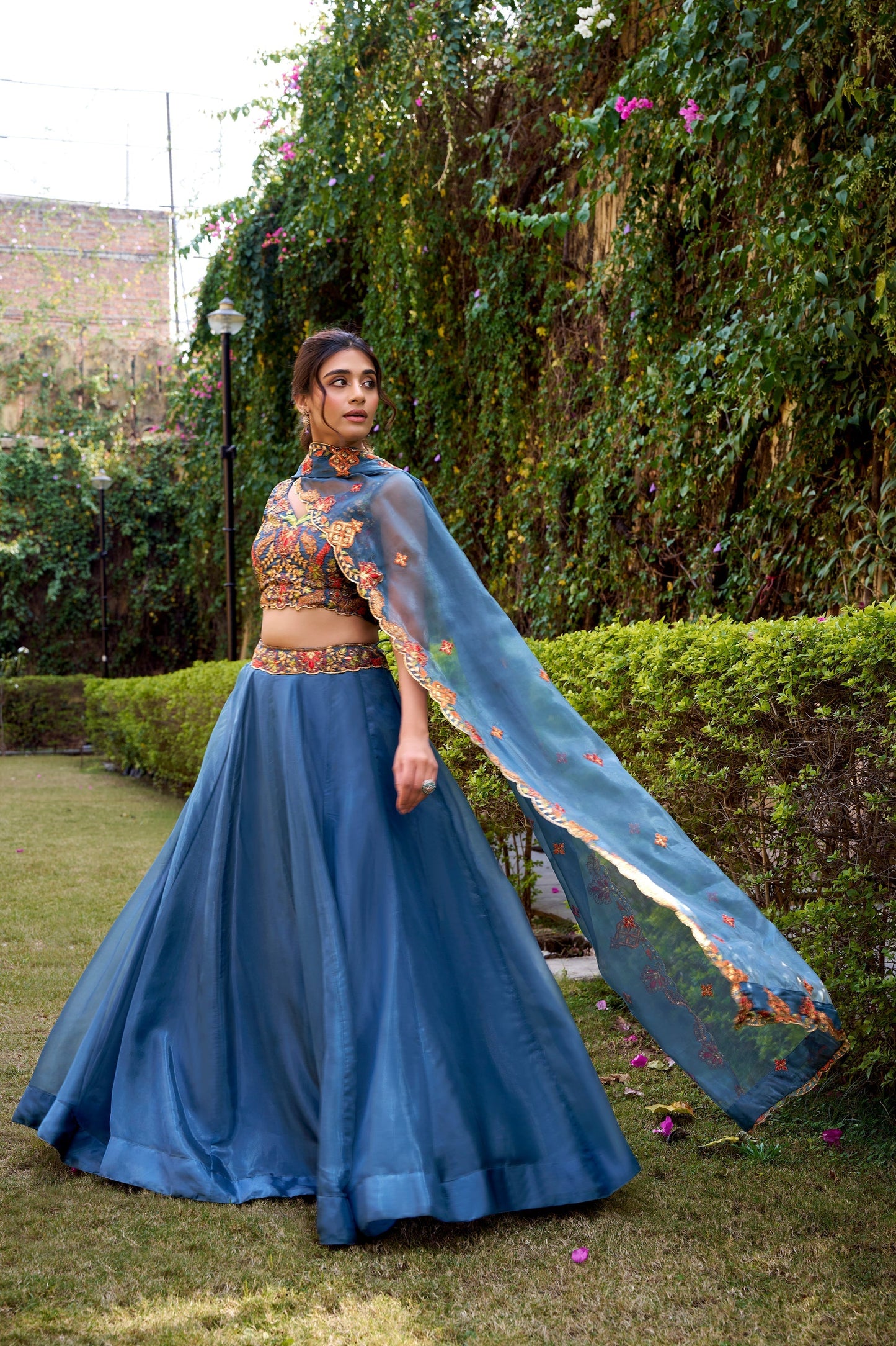 WEDDING SPECIAL CHANDA SILK SEQUINS AND THREAD EMBROIDERED LEHENGA CHOLI WITH DUPATTA (TT05)