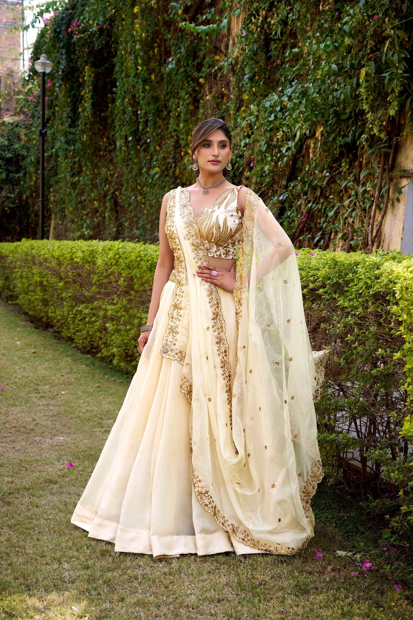 WEDDING SPECIAL CHANDA SILK SEQUINS AND THREAD EMBROIDERED LEHENGA CHOLI WITH DUPATTA (TT08)