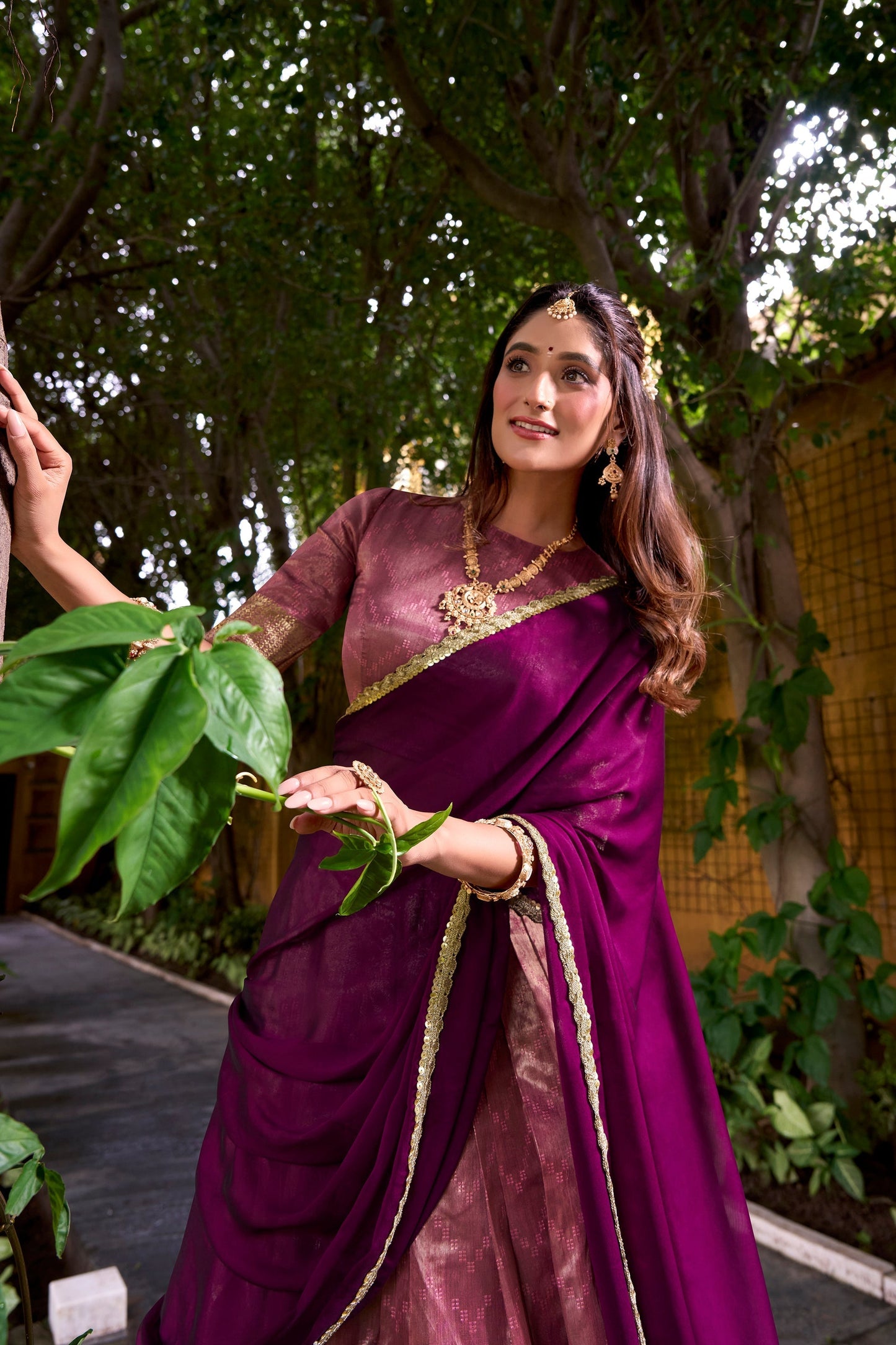 DUPIAN SILK ZARI WEAVING LEHENGA CHOLI WITH DUPATTA (TT19)