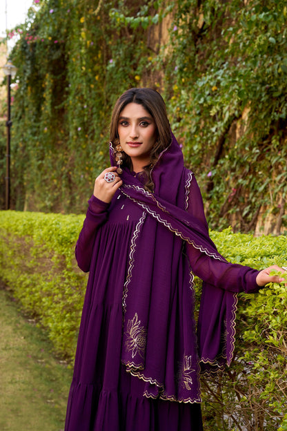 OCCASION SPECIAL MARBLE FABRIC GOWN WITH DUPATTA (TT04)