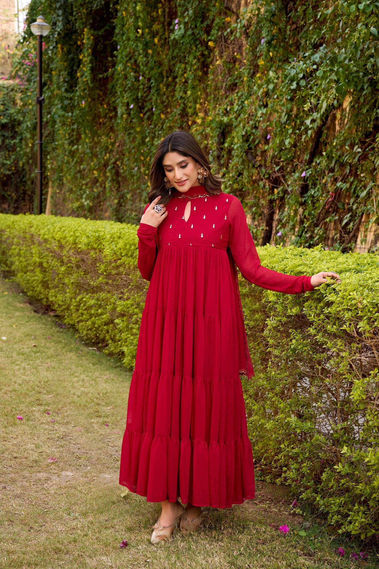 OCCASION SPECIAL MARBLE FABRIC GOWN WITH DUPATTA (TT04)