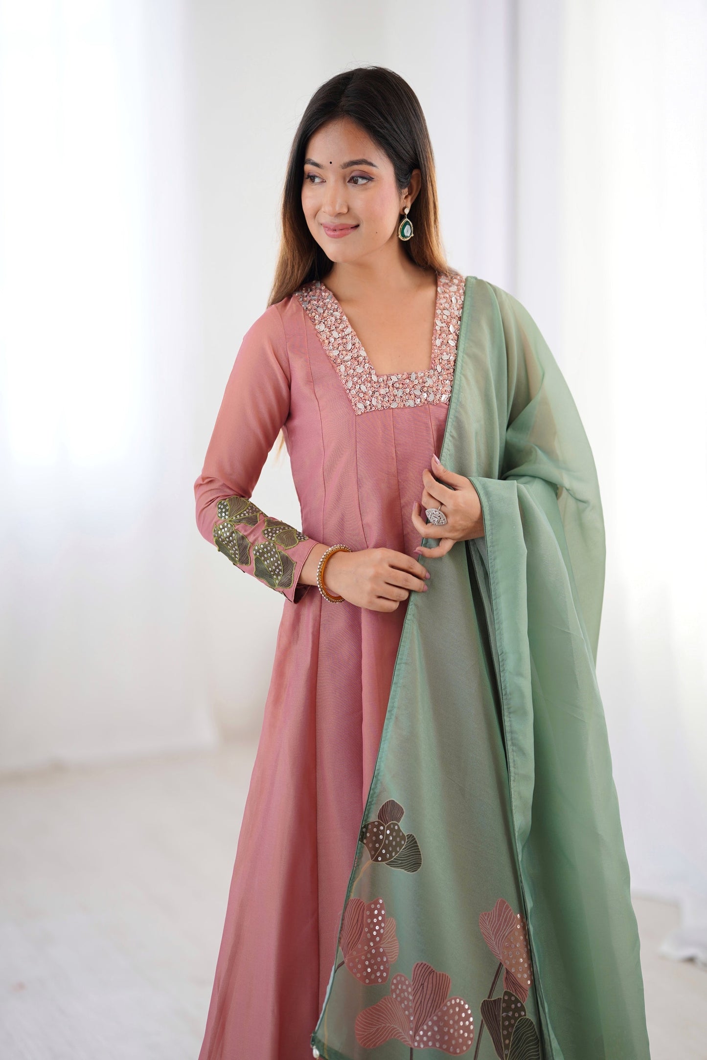 OCCASION SPECIAL TISSUE SILK HANDWORK TOP BOTOM WITH DUPATTA (TT20)